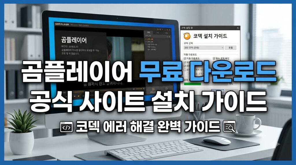 곰플레이어 무료 설치 및 코덱 오류 해결방법