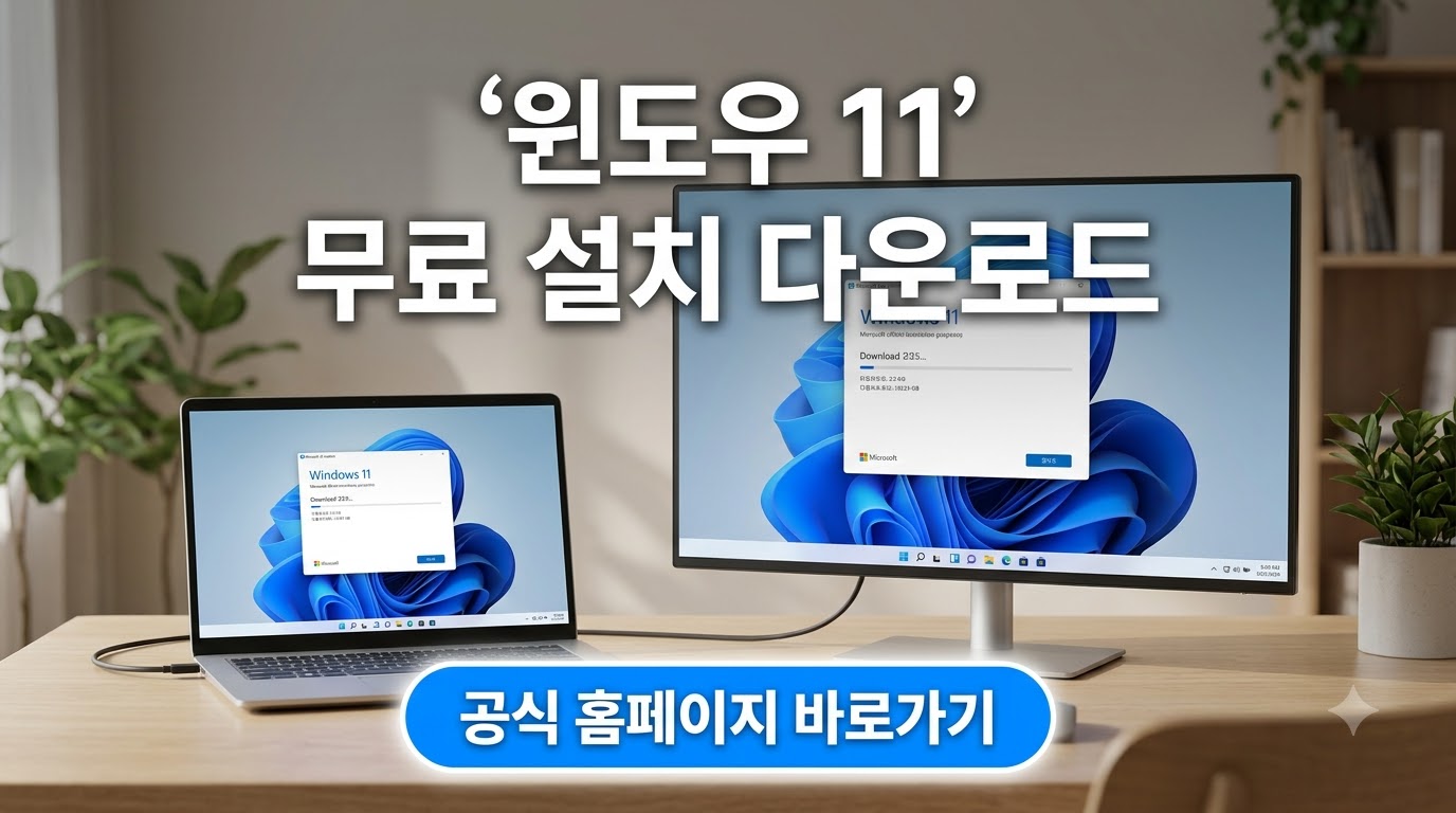 윈도우 11 무료 다운로드 설치 및 공식 홈페이지 바로가기