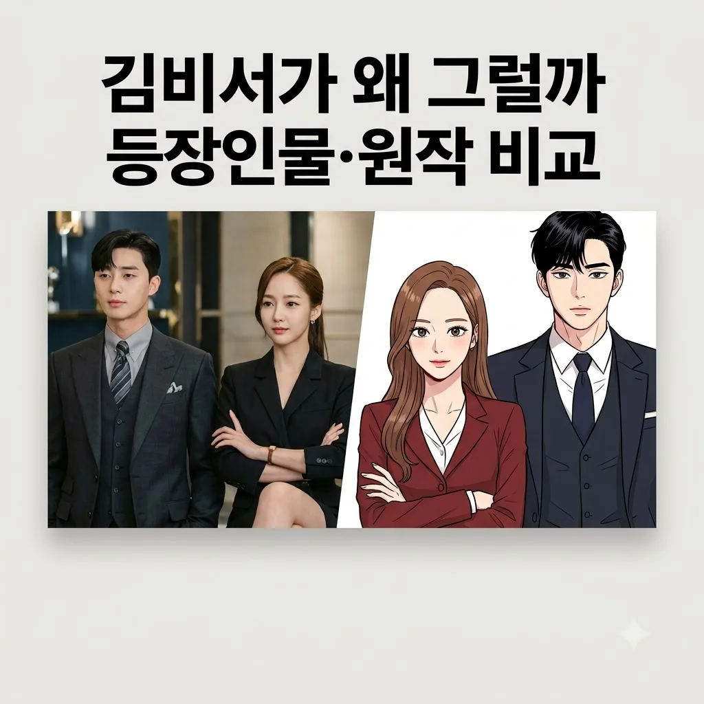 드라마 김비서가 왜 그럴까 등장인물과 원작 비교 정리