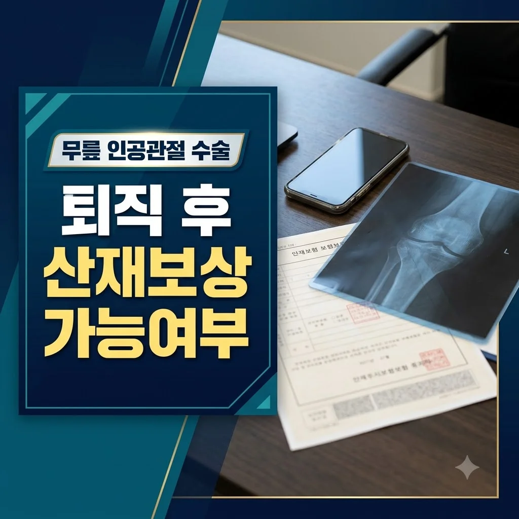 무릎 인공관절 수술 퇴직 후 산재보상 가능여부 안내